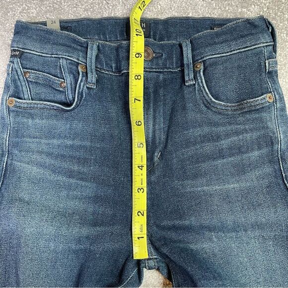 Citizens of Humanity Jeans Women’s 24 Blue Skinny High Rise Rocket Crop Dark - Picture 11 of 14